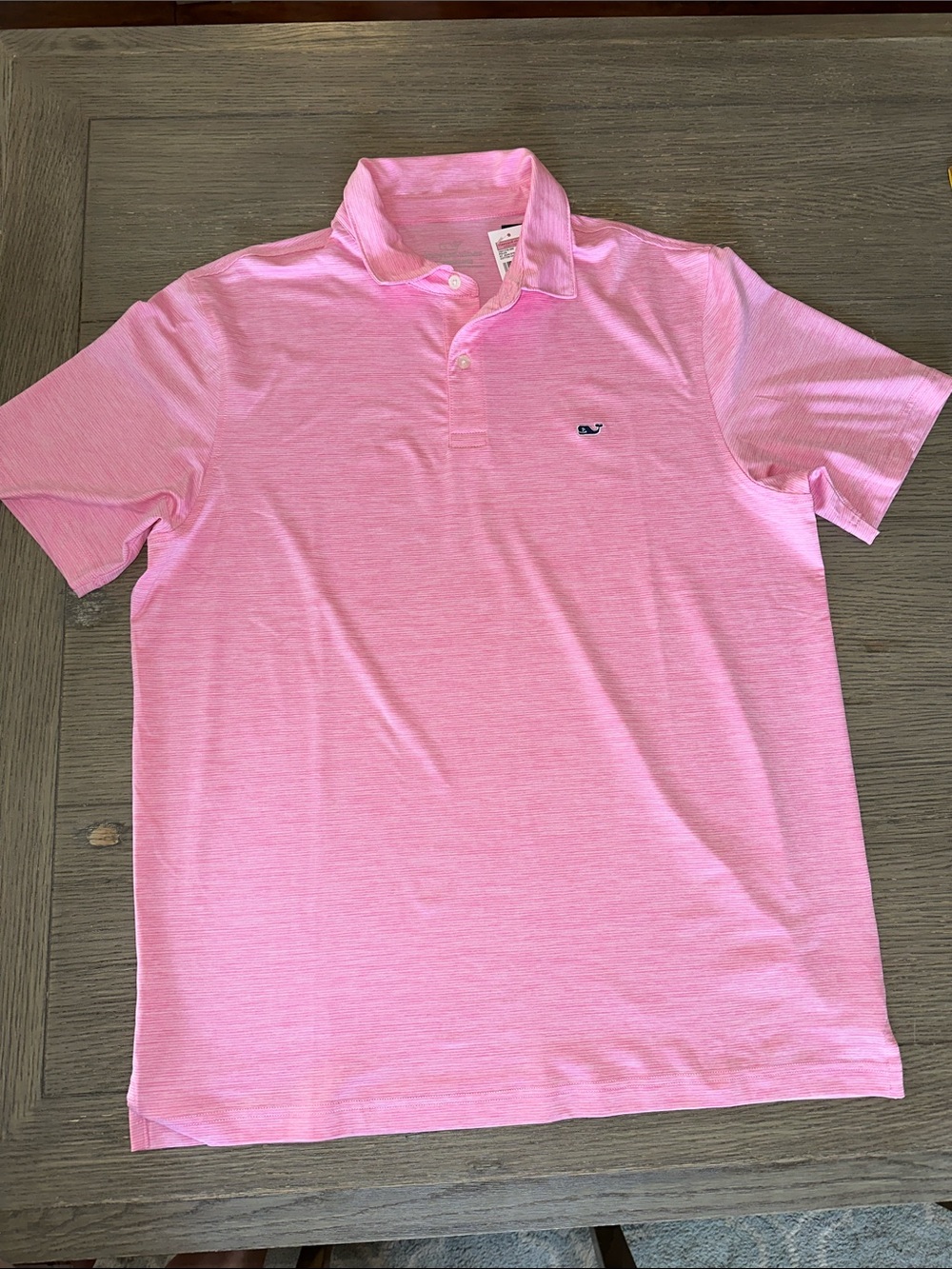 NWT Vineyard Vines St Jean Stripe Performance Polo in Cotton Candy size L
